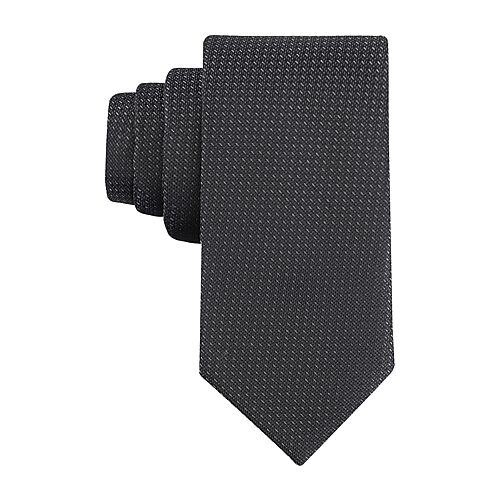 Haggar Hillside Micro Solid Tie In Black