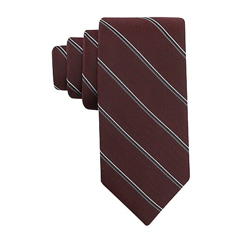 Haggar Winston Stripe Tie Striped Tie In Red