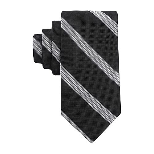 Haggar Camelot Stripe Tie Striped Tie In Black