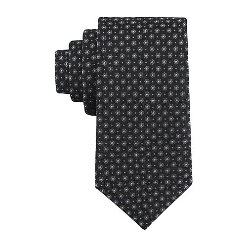 Haggar Bartlett Floral Neat Tie Floral Tie In Black
