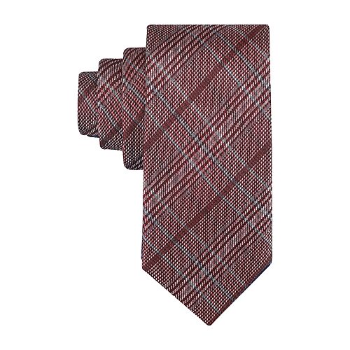 Haggar Saint Clair Plaid Tie Plaid Tie In Red