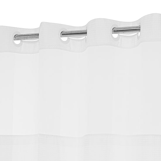 Awesome Home™ No Hook Waffle Snap-In Liner Shower Curtain