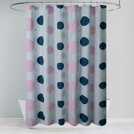 Awesome Home™ Tufted Circle Shower Curtain