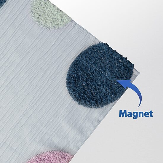 Awesome Home™ Tufted Circle Shower Curtain