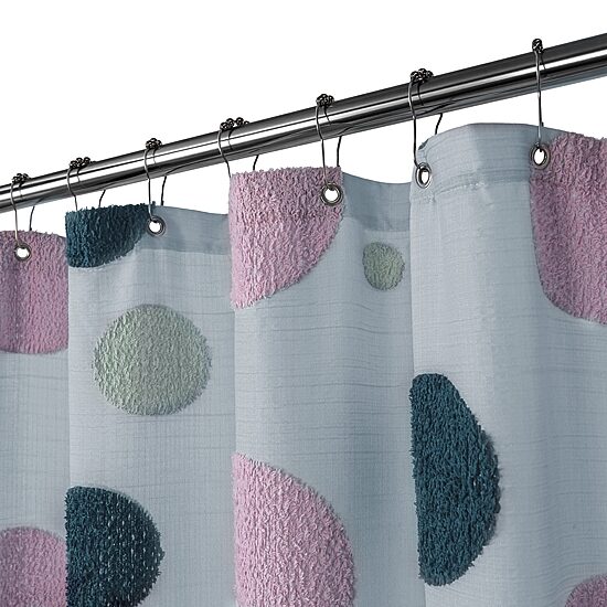 Awesome Home™ Tufted Circle Shower Curtain