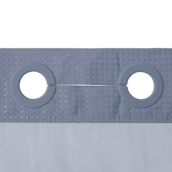 Awesome Home™ No Hook Waffle Snap-In Liner Shower Curtain