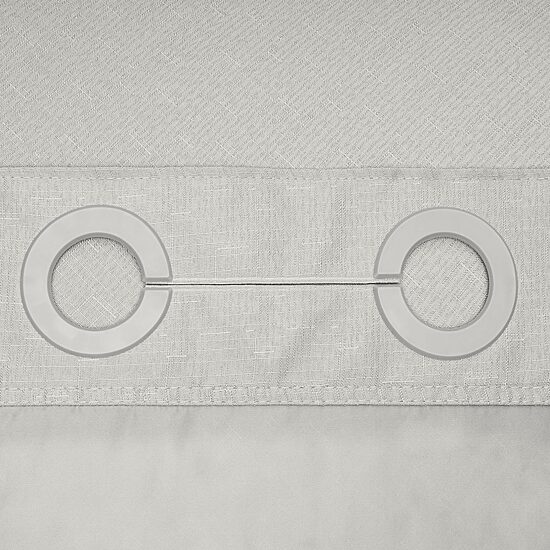 Awesome Home™ No Hook Slub Linen Texture Peva Snap-In Liner Shower Curtain