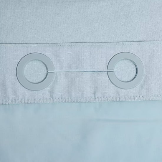 Awesome Home™ No Hook Slub Linen Texture Peva Snap-In Liner Shower Curtain