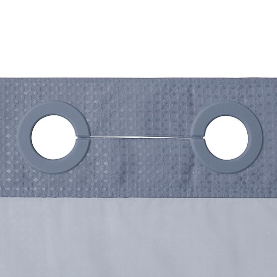 Awesome Home™ No Hook Waffle Snap-In Liner Shower Curtain