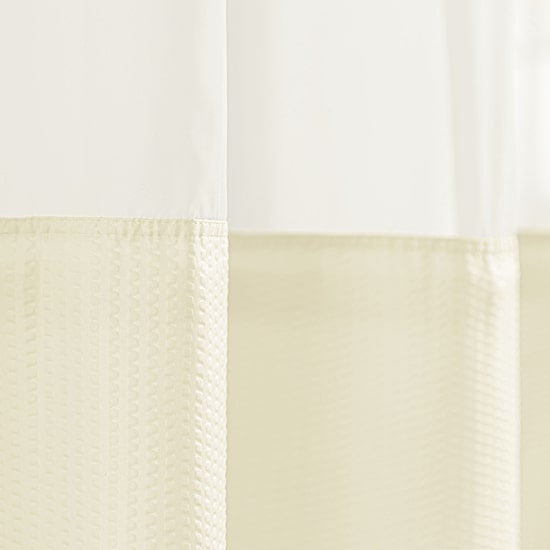 Awesome Home™ No Hook Embossed Snap-In Liner Shower Curtain
