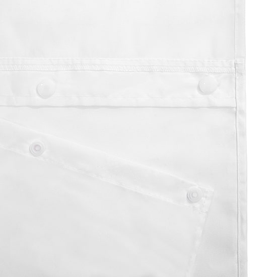 Awesome Home™ No Hook Stripe Snap-In Liner Shower Curtain