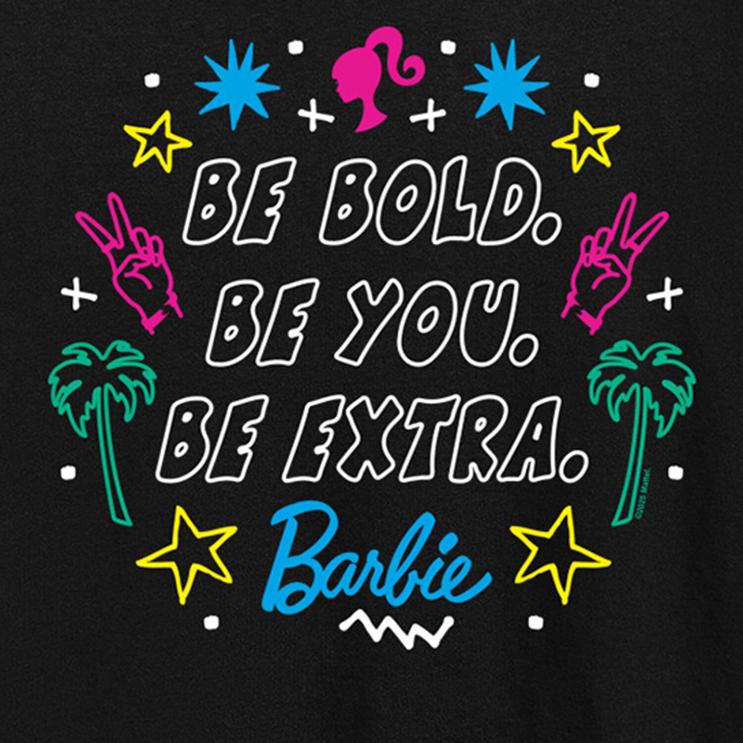Womens Crew Neck Short Sleeve Regular Fit Barbie Graphic T-Shirt
