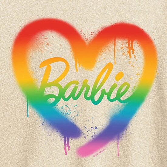 Womens Crew Neck Short Sleeve Regular Fit Barbie Graphic T-Shirt