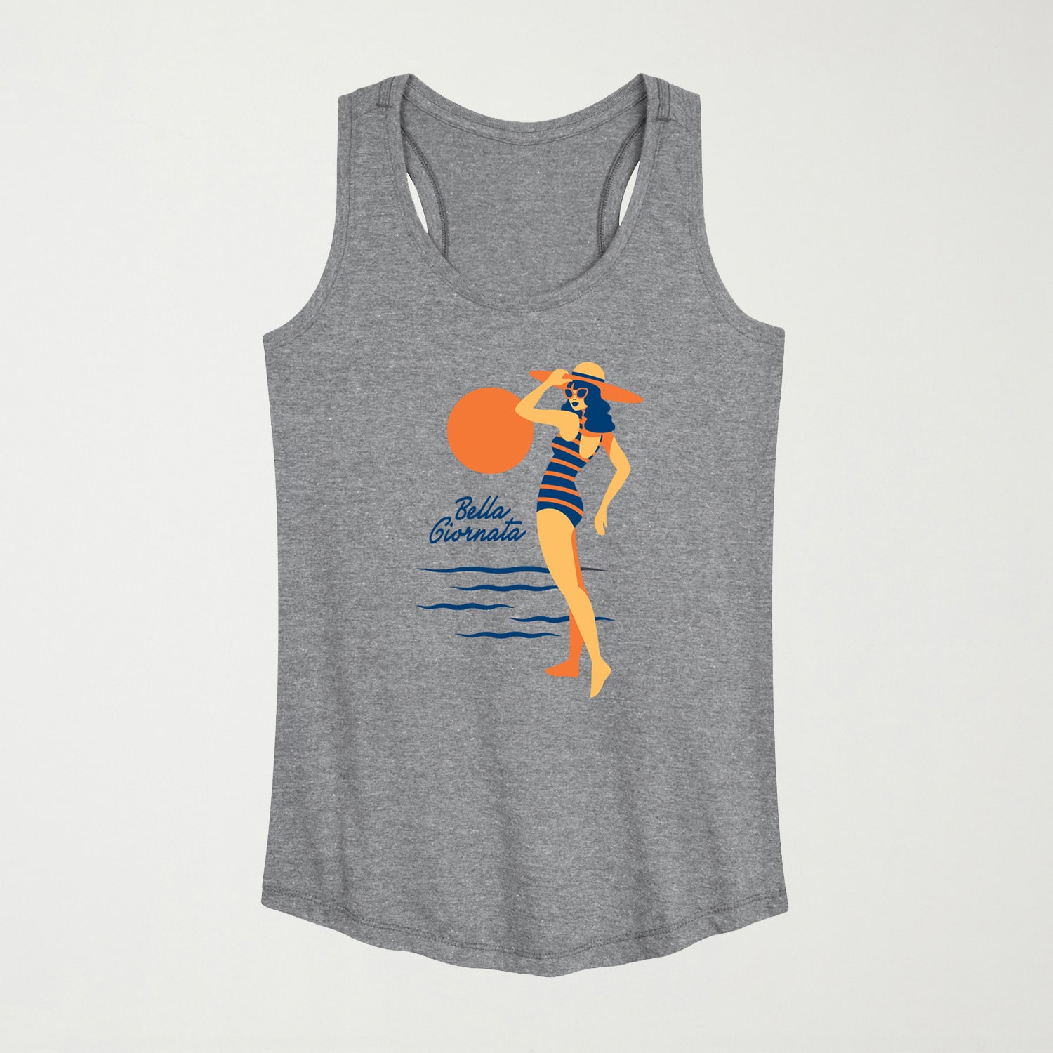Womens Crew Neck Sleeveless Tank Top