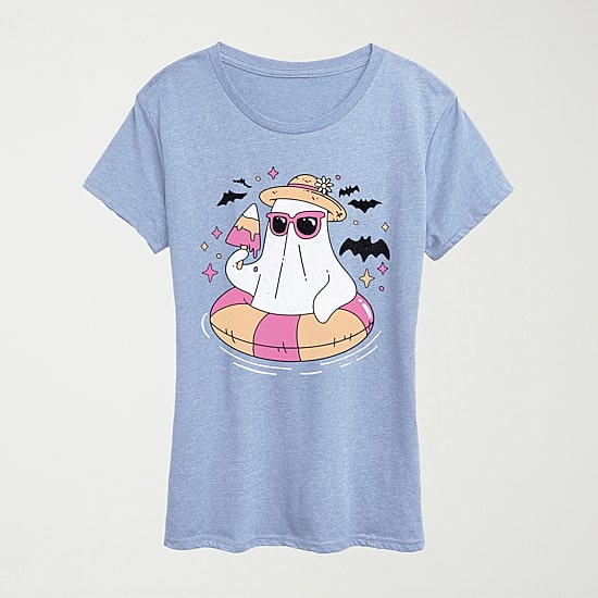 Womens Crew Neck Short Sleeve Regular Fit Graphic T-Shirt