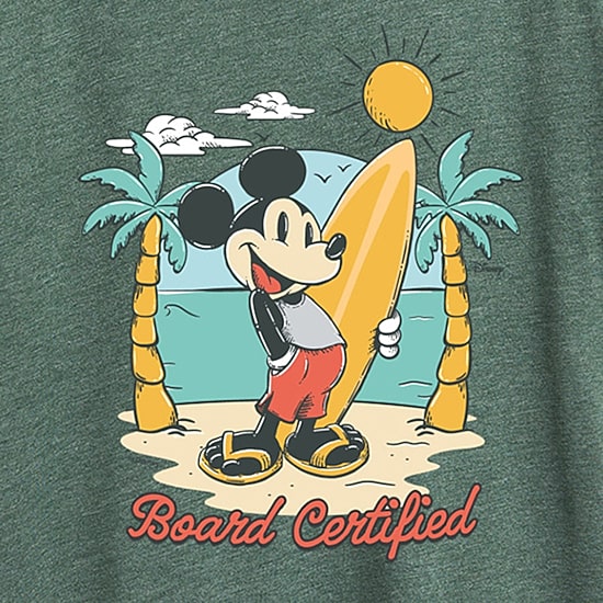 Womens Crew Neck Short Sleeve Regular Fit Mickey Mouse Graphic T-Shirt