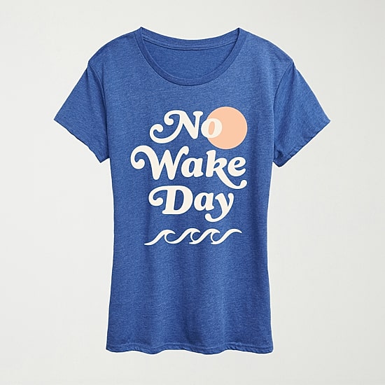 Womens Crew Neck Short Sleeve Regular Fit Graphic T-Shirt
