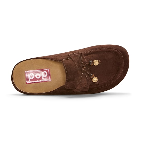 Pop Bretta Womens Round Closed Toe Slip-On Shoe