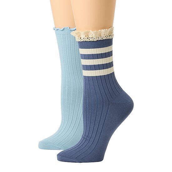 Arizona Womens 2 Pair Quarter Ankle Socks