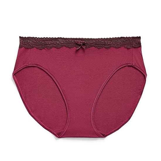 Ambrielle Cotton High Cut Panty