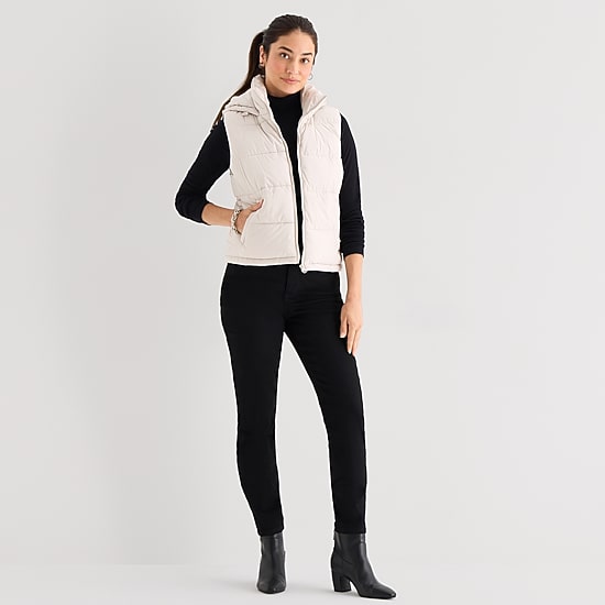 St. John's Bay Womens Puffer Vest
