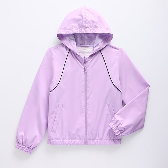 Xersion Little & Big Kid Girls Lightweight Windbreaker