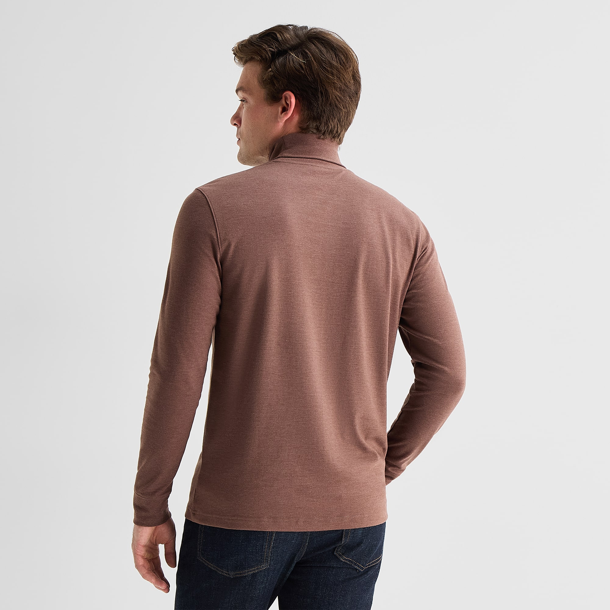 St. John's Bay Interlock Mens Long Sleeve Classic Fit Turtleneck