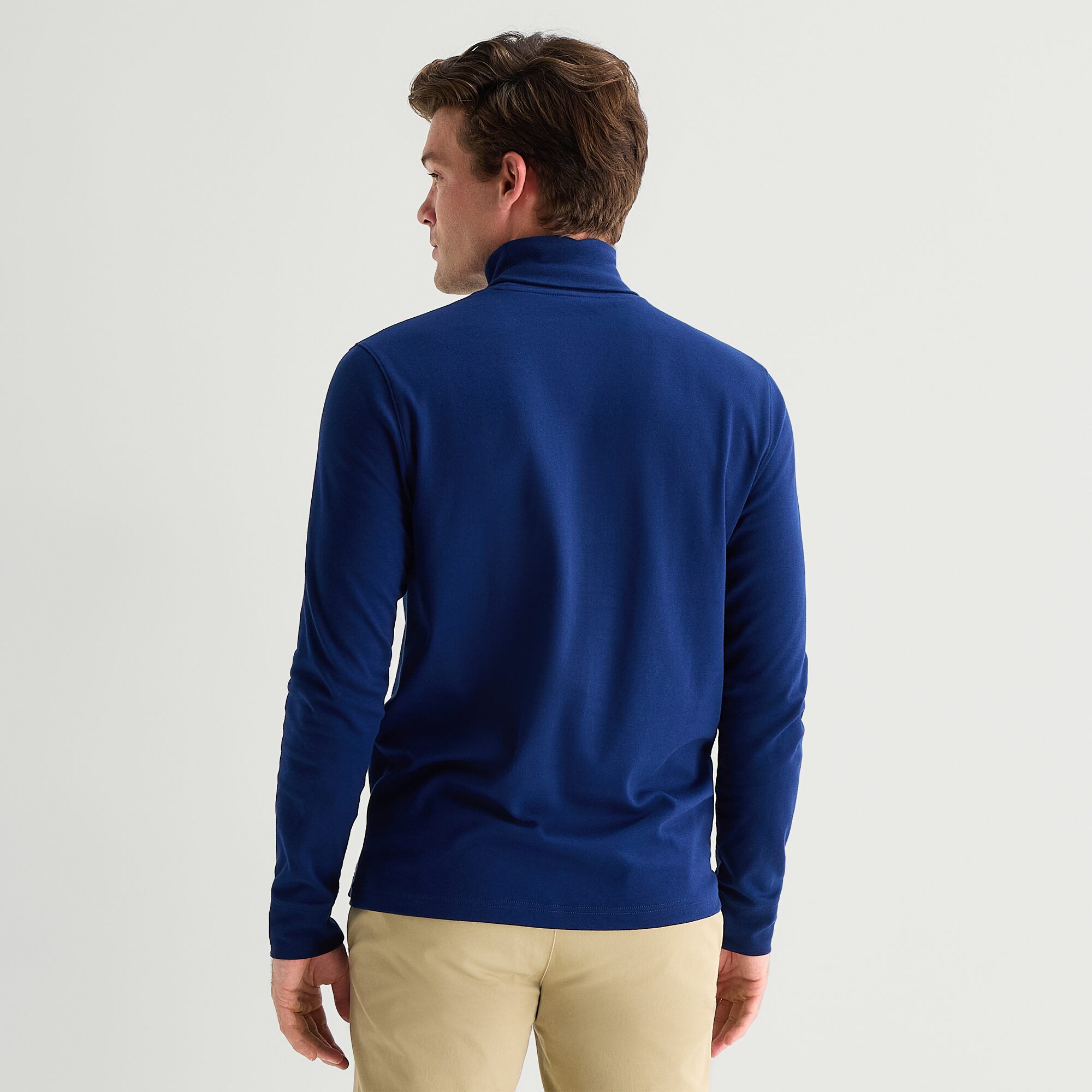 St. John's Bay Interlock Mens Long Sleeve Classic Fit Turtleneck
