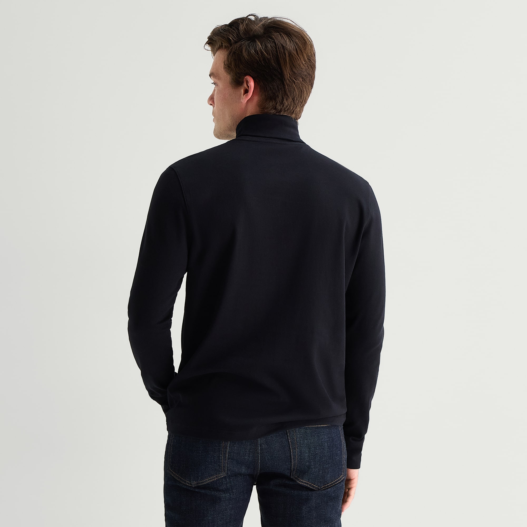 St. John's Bay Interlock Mens Long Sleeve Classic Fit Turtleneck