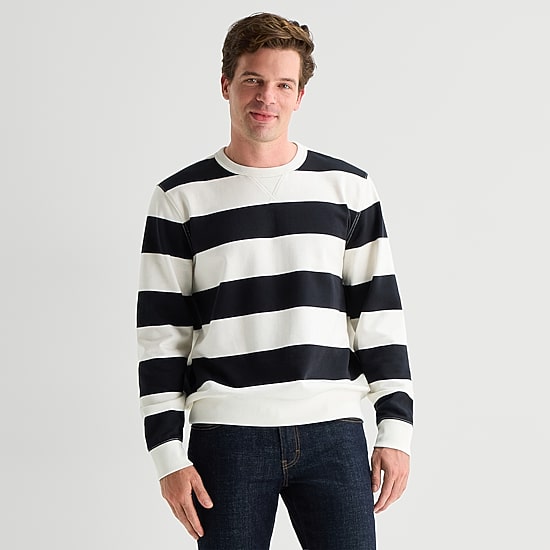 St. John's Bay Mens Crew Neck Long Sleeve Sweatshirt