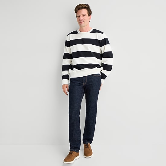 St. John's Bay Mens Crew Neck Long Sleeve Sweatshirt