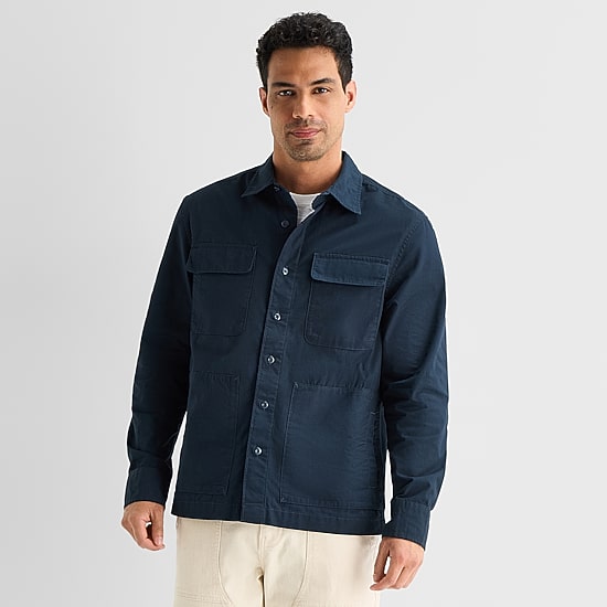 mutual weave Mens Lightweight Shirt Jacket
