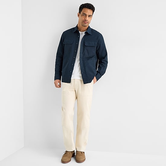 mutual weave Mens Lightweight Shirt Jacket