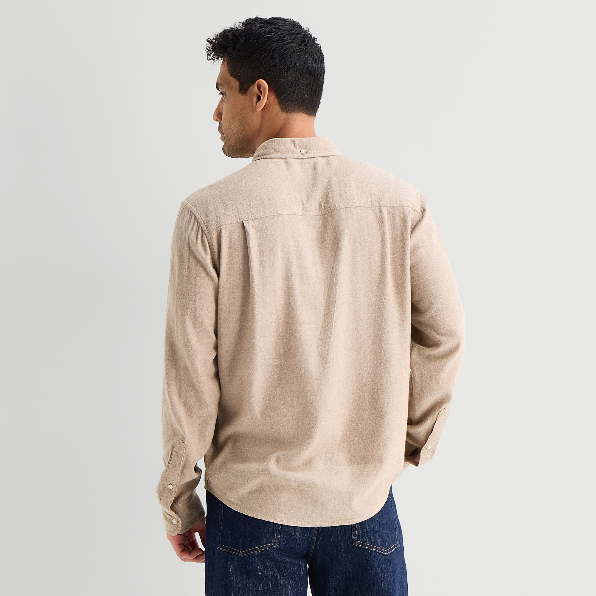 mutual weave Mens Long Sleeve Classic Fit Button-Down Shirt