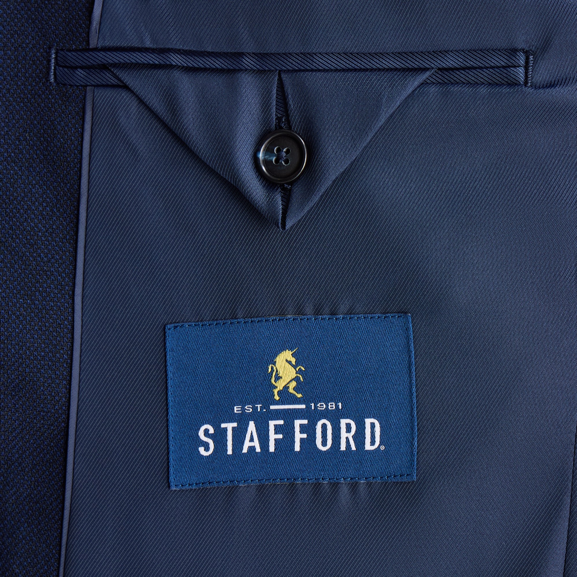 Stafford Signature Hopsack Mens Classic Fit Blazer