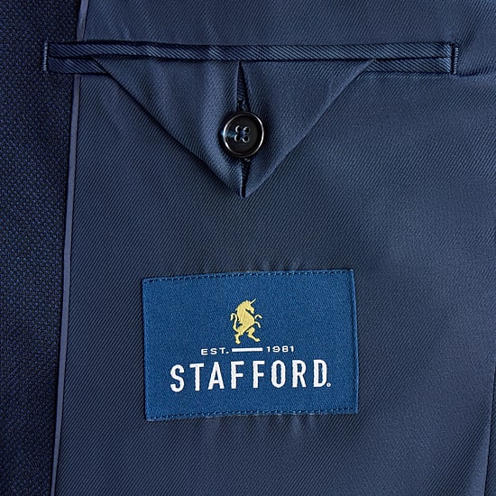 Stafford Signature Hopsack Mens Classic Fit Blazer