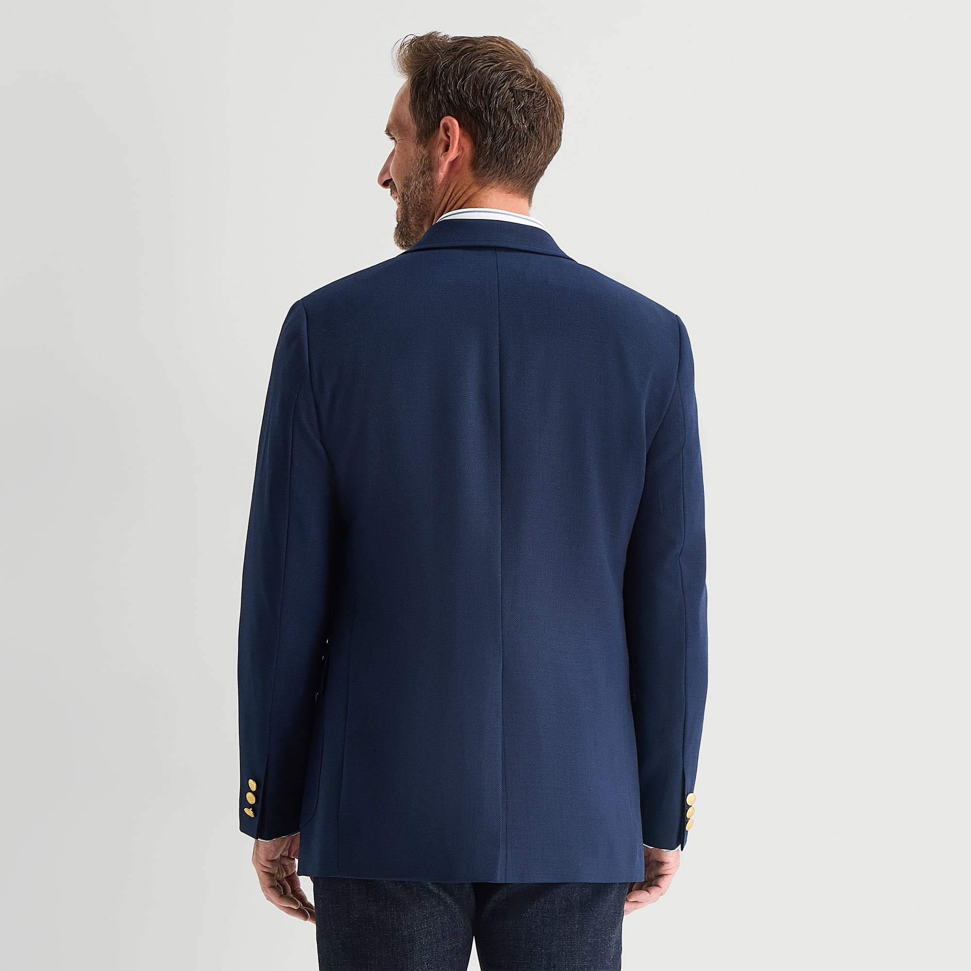 Stafford Signature Hopsack Mens Classic Fit Blazer