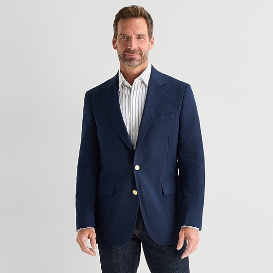 Stafford Signature Hopsack Mens Classic Fit Blazer