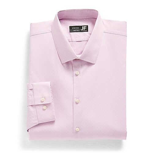 J. Ferrar Ultra Comfort Big And Tall Mens Regular Fit Stretch Fabric Wrinkle Free Long Sleeve Dress Shirt In Purple