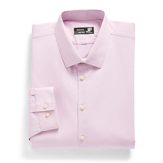 J. Ferrar Ultra Comfort Big and Tall Mens Regular Fit Stretch Fabric Wrinkle Free Long Sleeve Dress Shirt