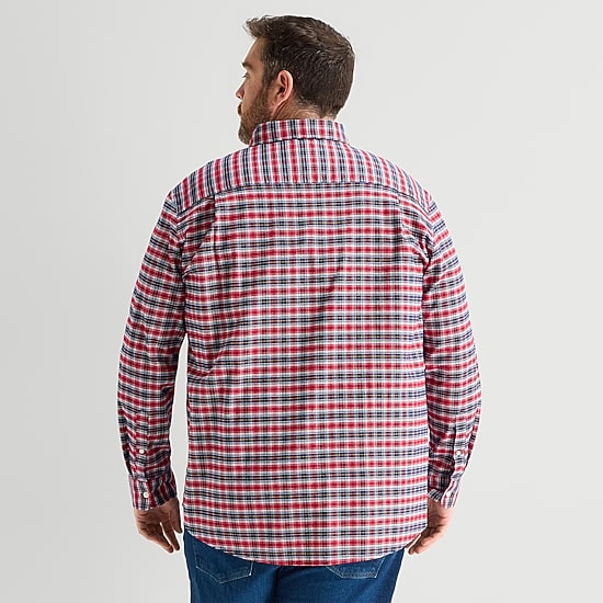 St. John's Bay Oxford Mens Long Sleeve Classic Fit Big and Tall Button-Down Shirt