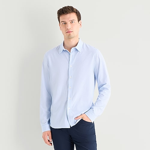 Stylus Mens Long Sleeve Regular Fit Button-down Shirt In Blue