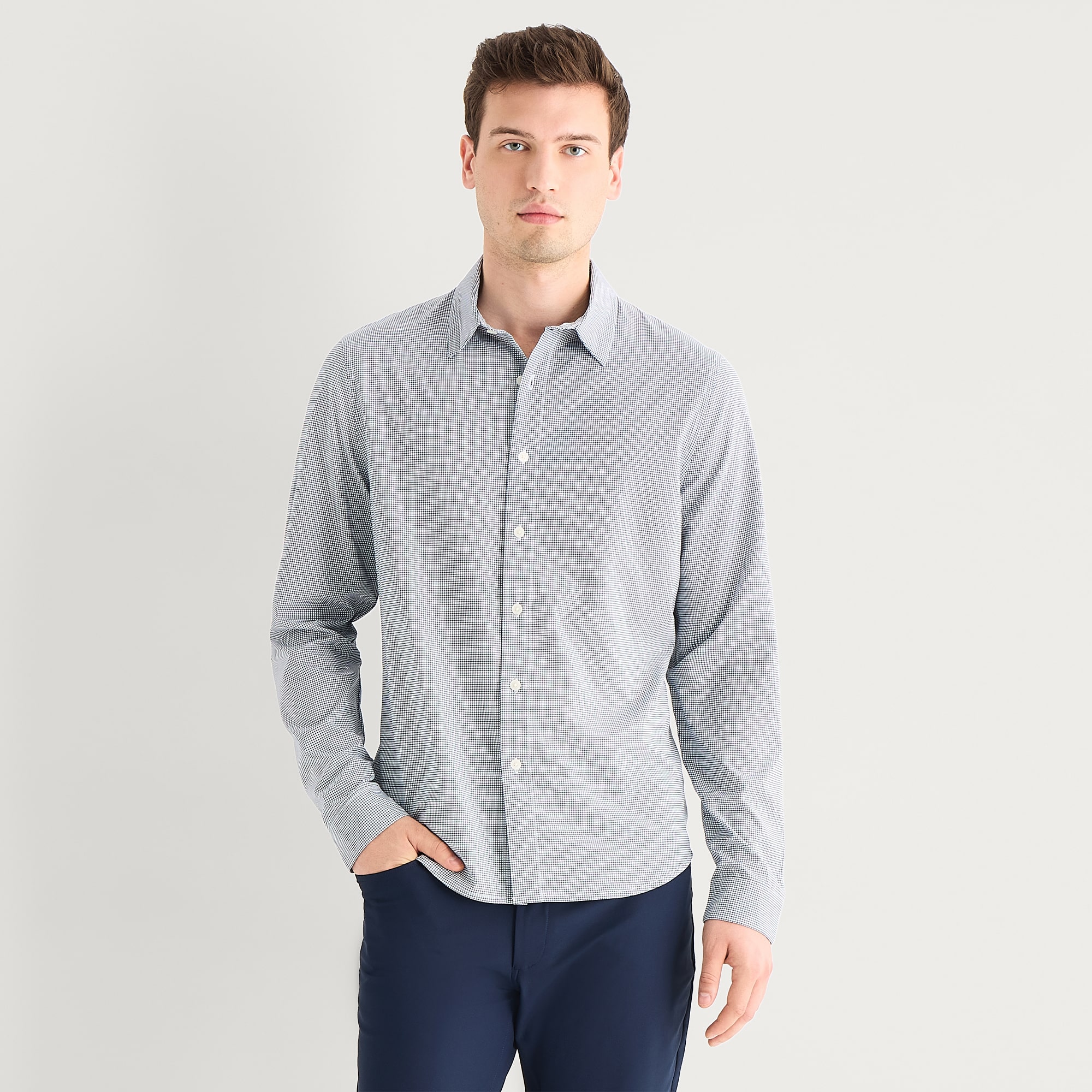 Stylus Mens Long Sleeve Regular Fit Button-Down Shirt