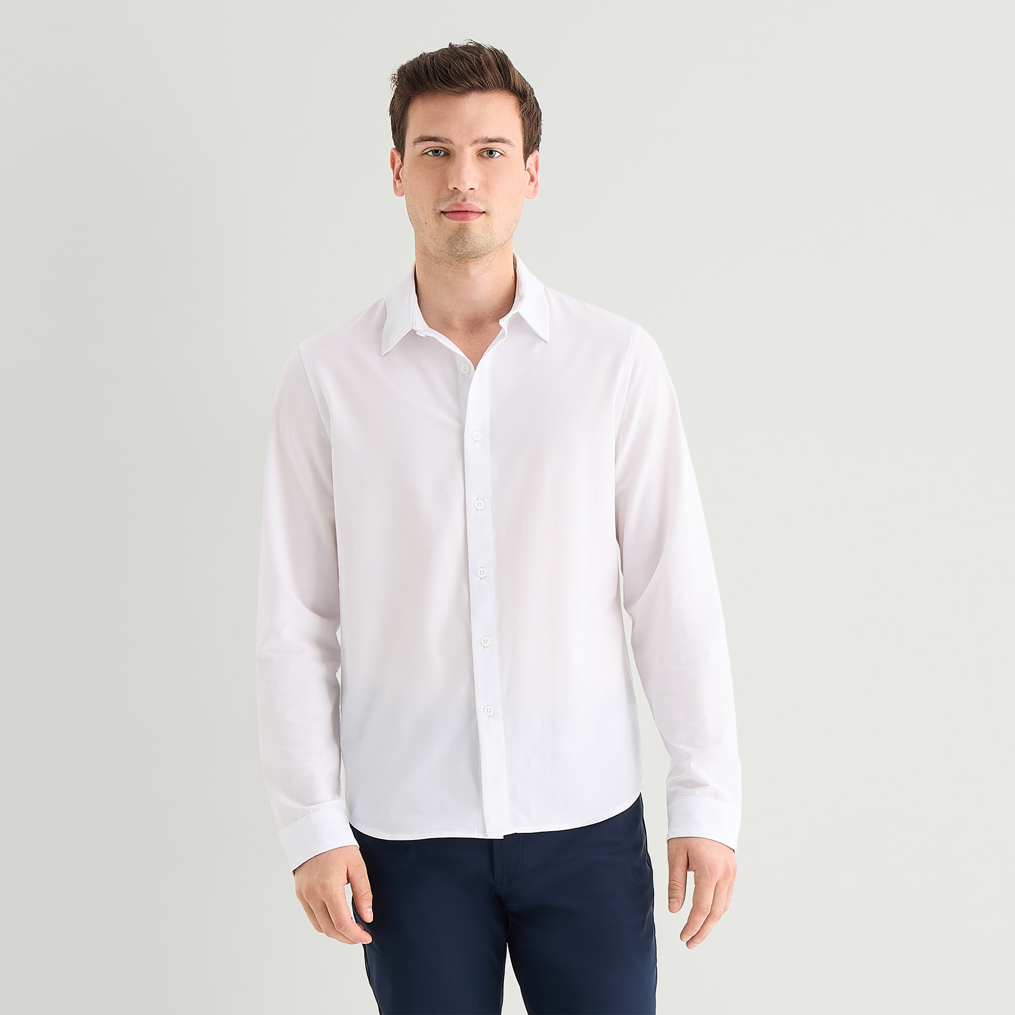 Stylus Mens Long Sleeve Regular Fit Button-Down Shirt