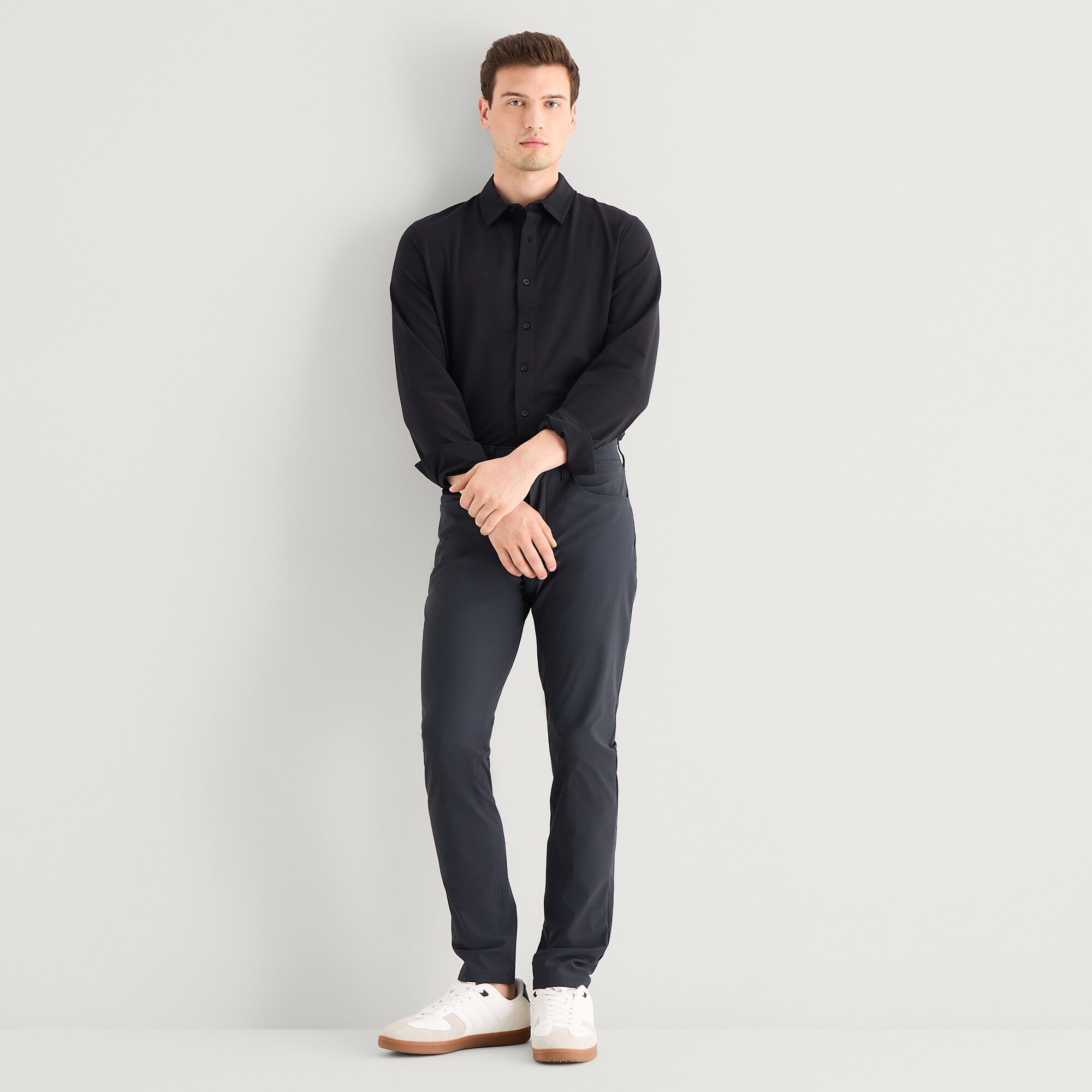 Stylus Mens Long Sleeve Regular Fit Button-Down Shirt