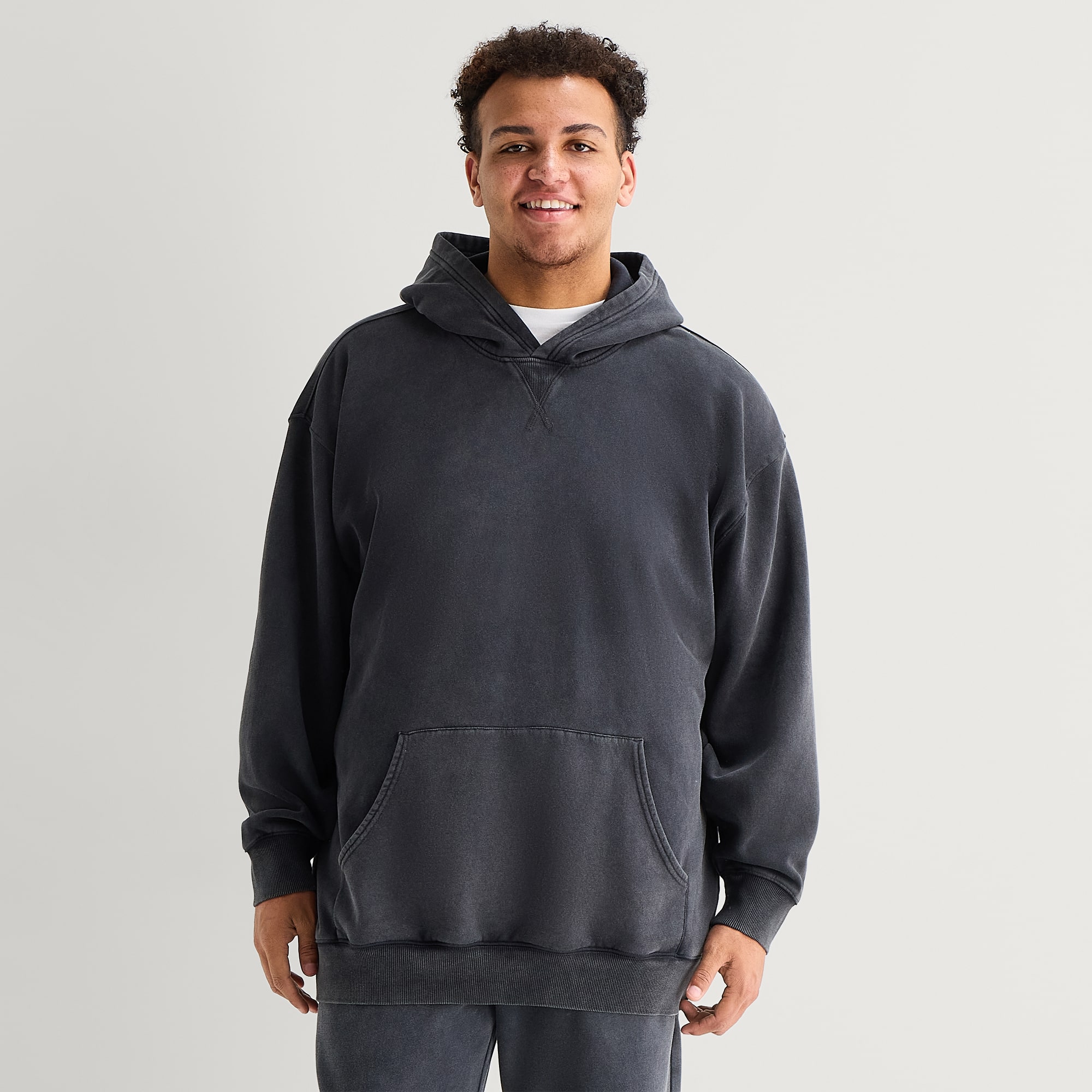 Arizona Mens Long Sleeve Fleece Big and Tall Hoodie