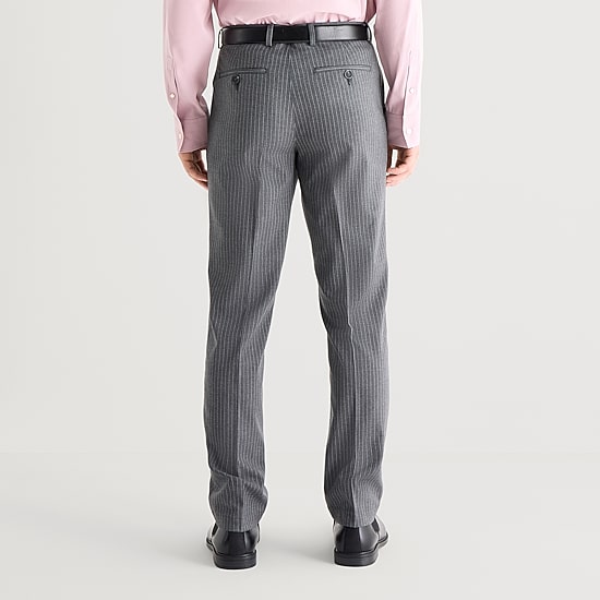 J. Ferrar Chalk Stripe Mens Straight Fit Dress Flat Front Pant