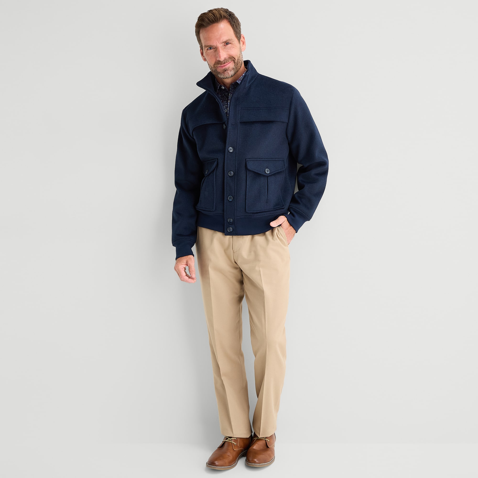 Stafford Mens Heavyweight Bomber Jacket