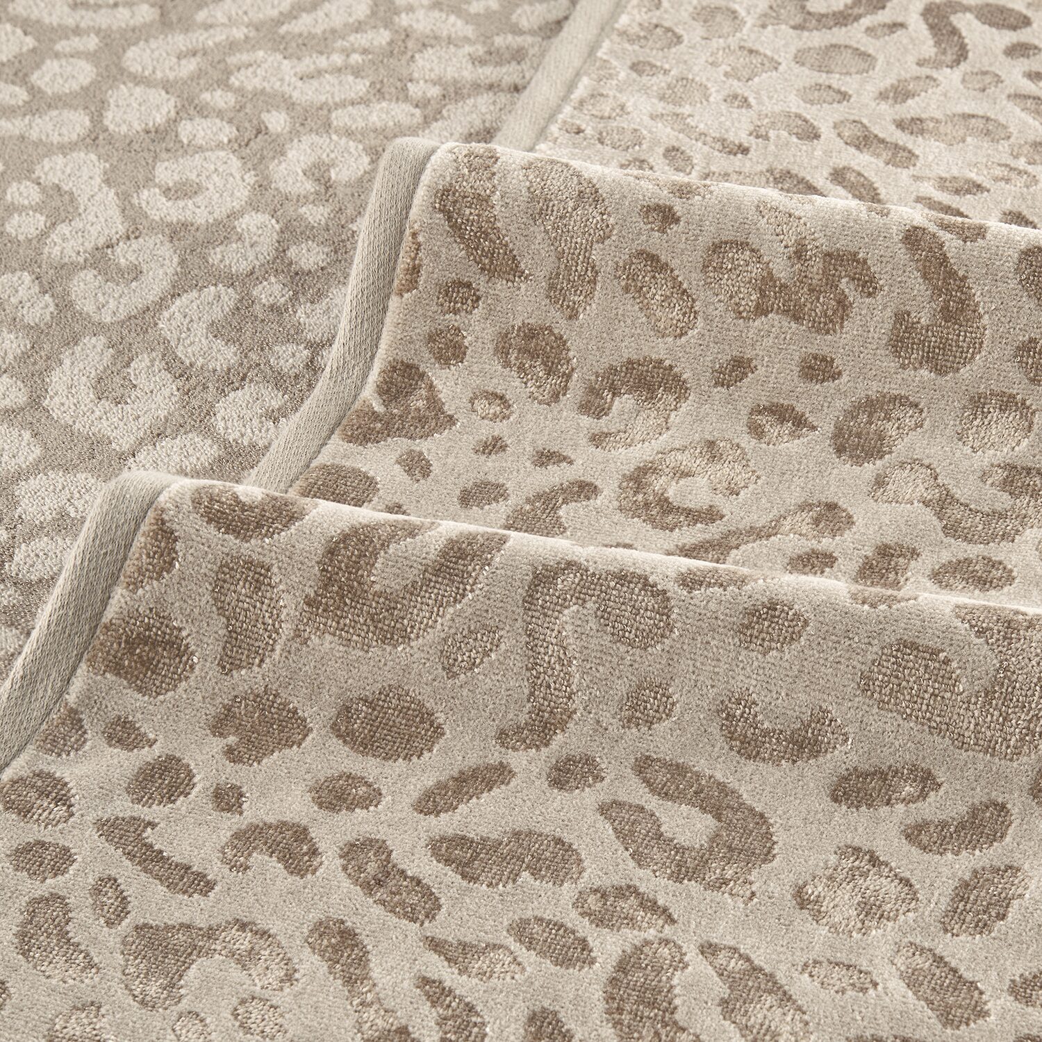 Fieldcrest Oversized Leopard Texturedl Bath Towel