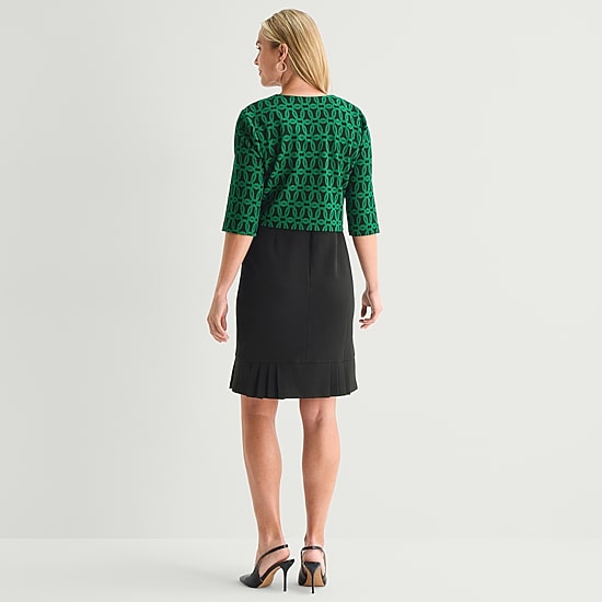 Maya Brooke Womens Jacket Dress